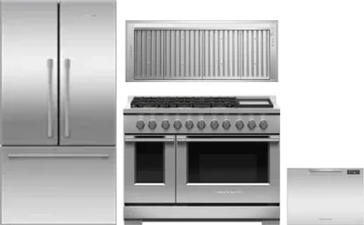 4 Piece Package Includes Refrigerator, Range, Hood And Dishwasher